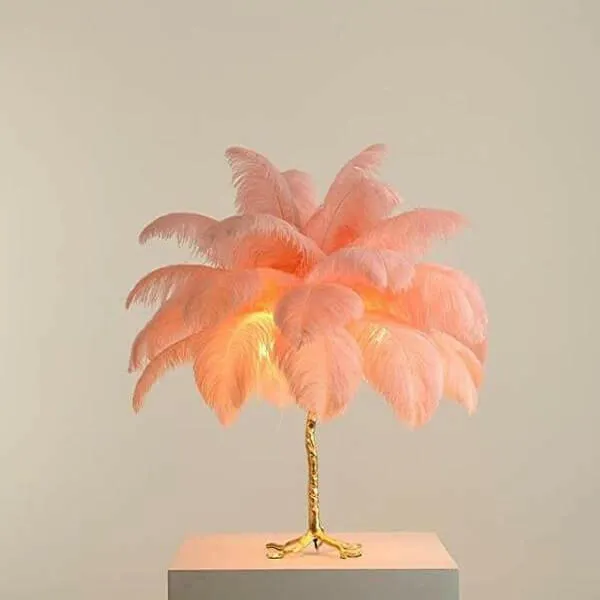 Palmera Luxury Feather Floor/Table Lamp