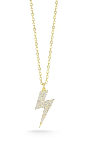 Pavé Lightning Bolt Necklace