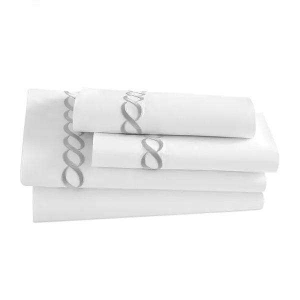 Pisano Eucalyptus Percale Embroidered Sheets