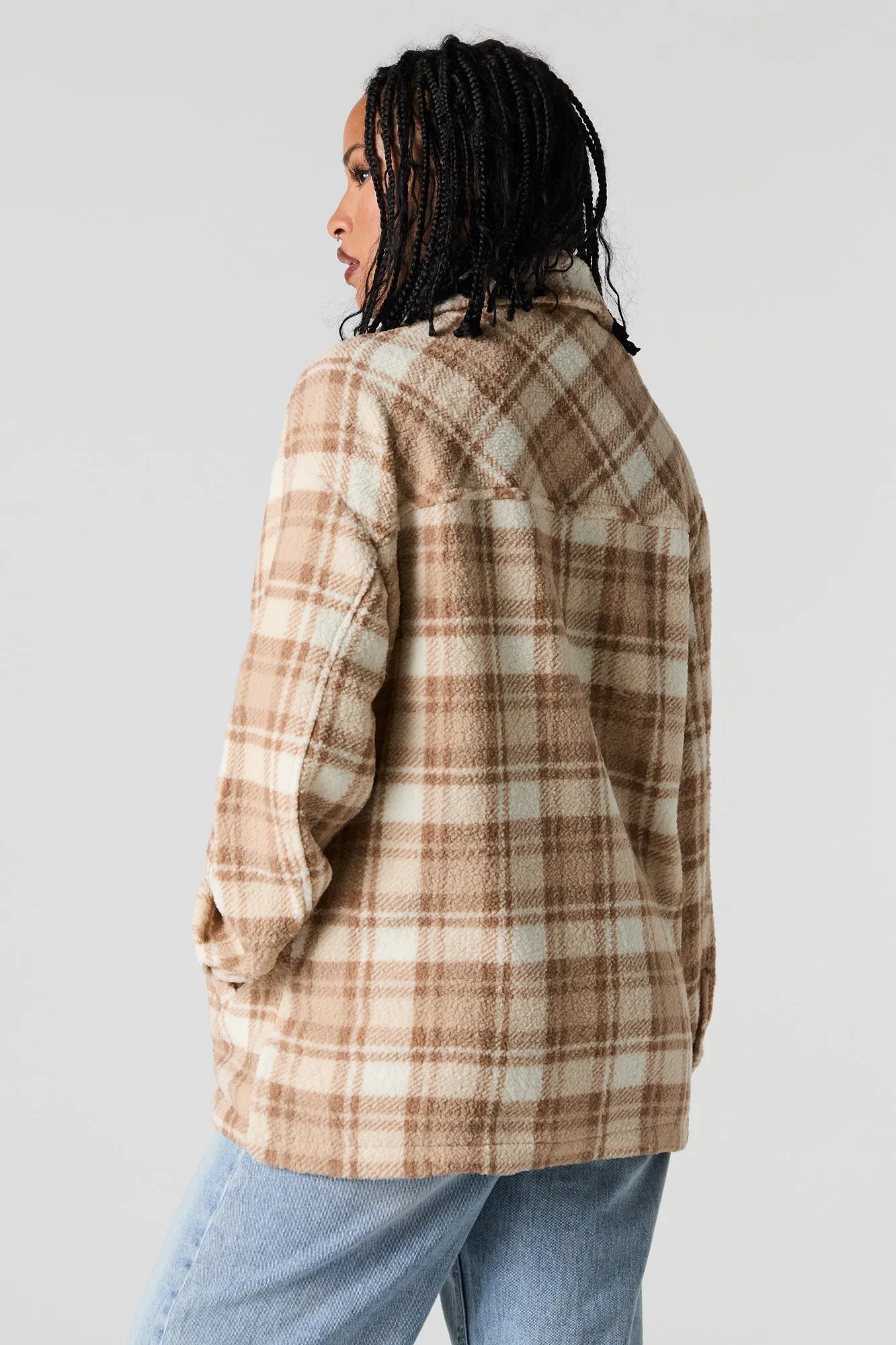 Plaid Sherpa Shacket