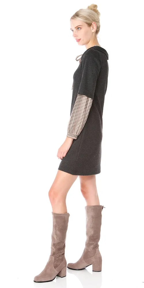 Portia Dress, charcoal