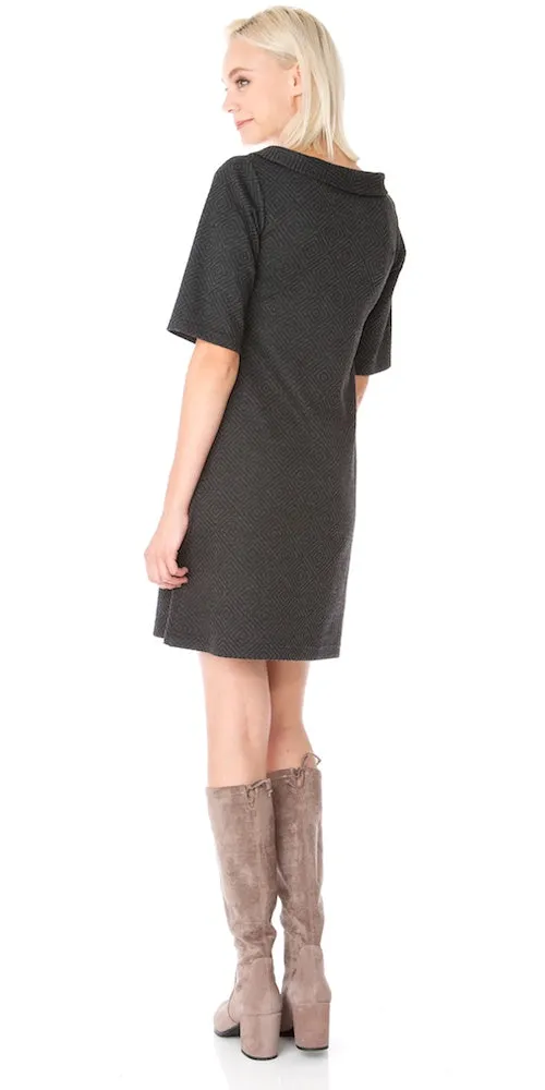 Portia Dress, charcoal