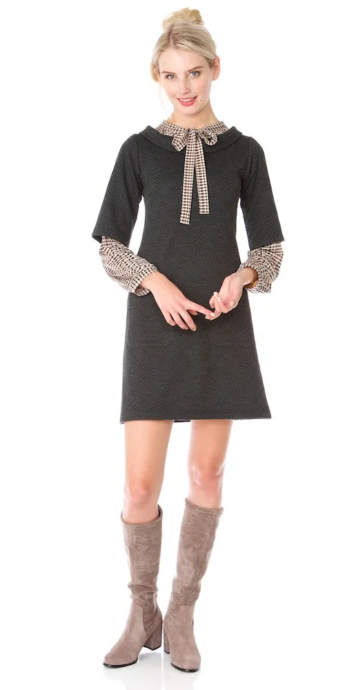 Portia Dress, charcoal