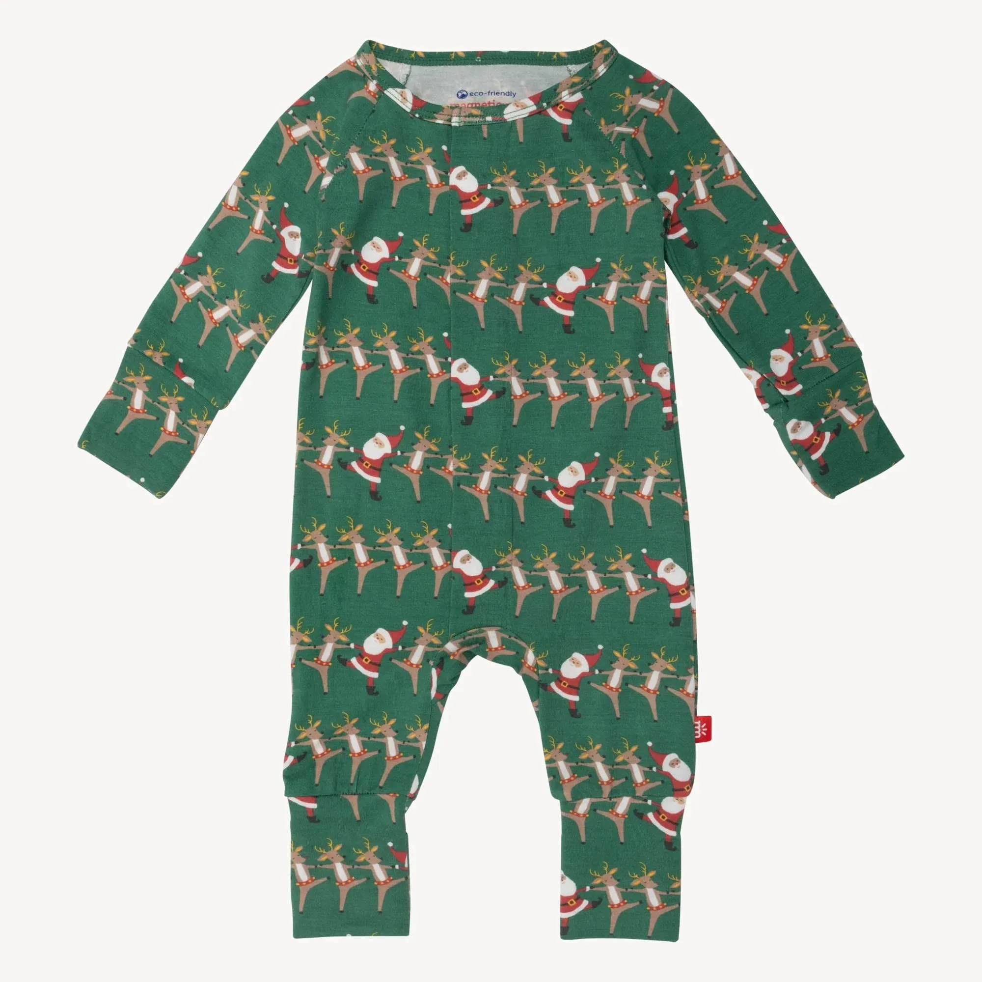 "Christmas Can Can" Magnetic Convertible Coverall - grow with me