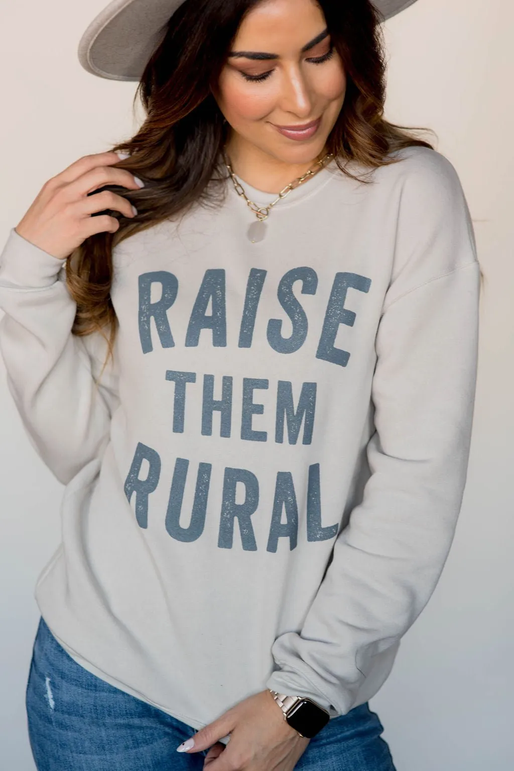 Raise Them Rural Graphic Crewneck