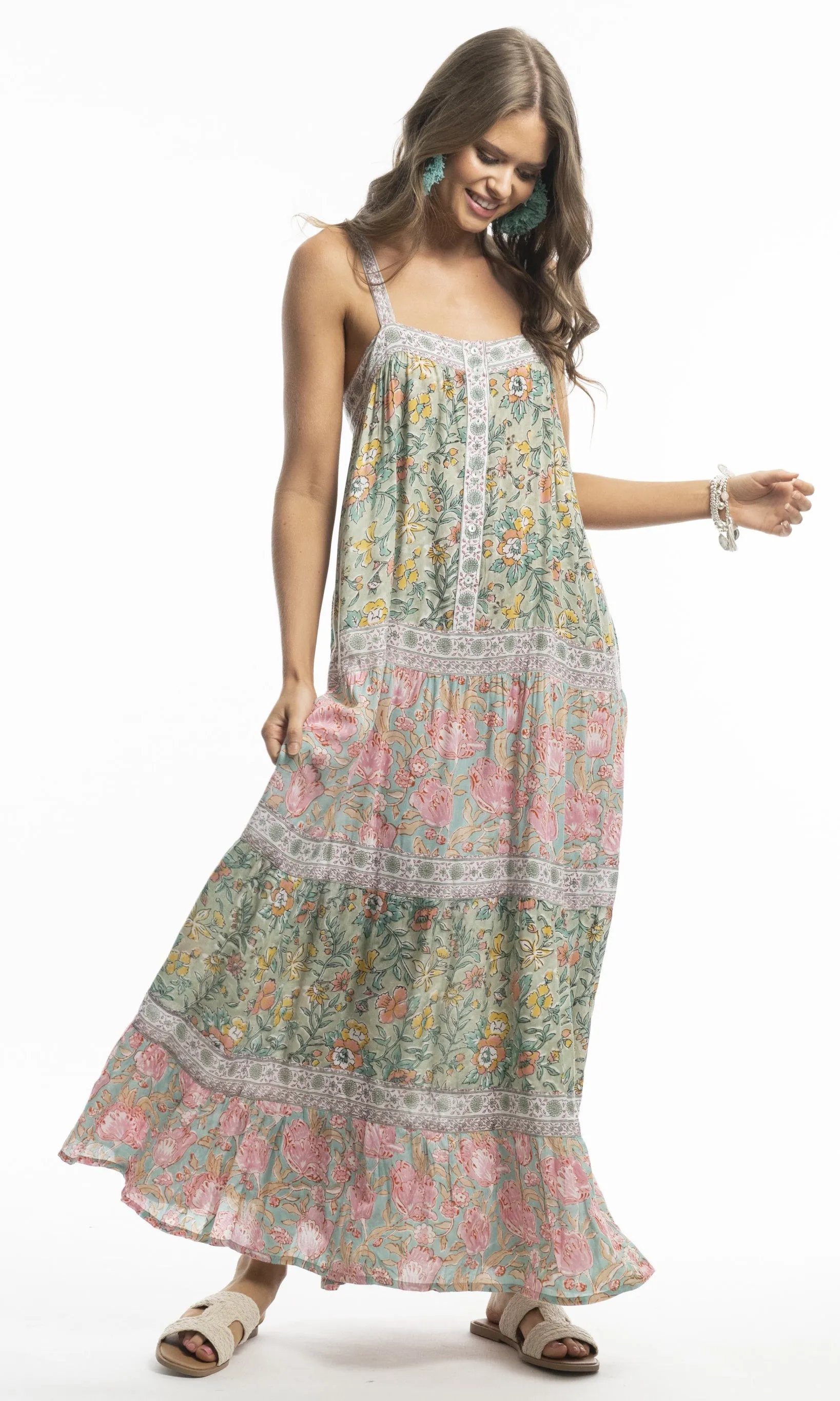 Rayon Maxi Dress St Tropez