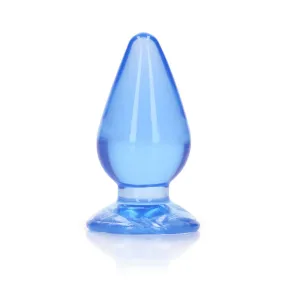 REALROCK 9 cm Anal Plug - Blue - Blue 9 cm (3.5'') Butt Plug