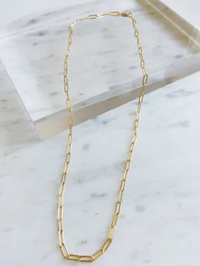 Rectangle Necklace, Gold Filled