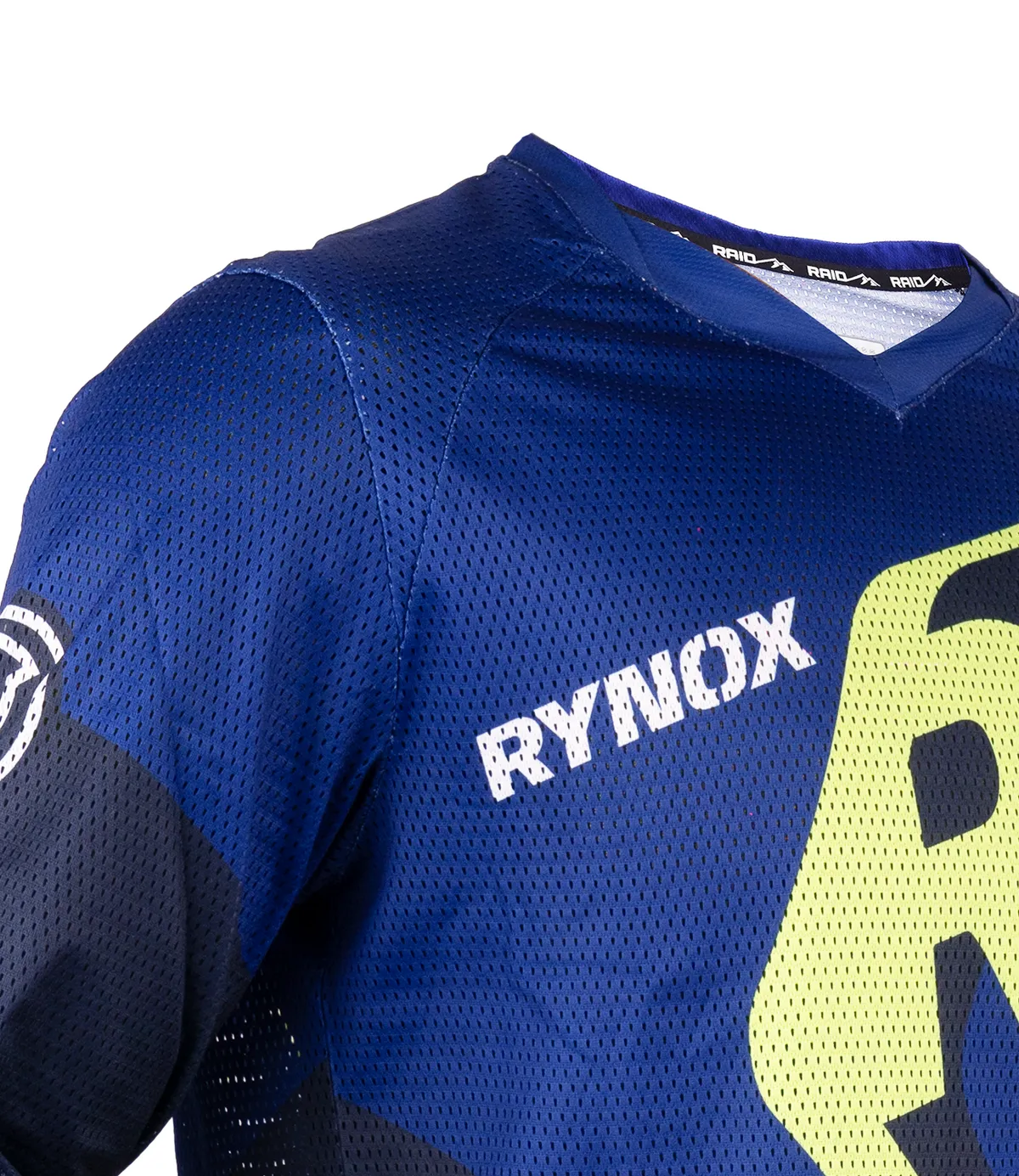 Rynox Raid Jersey Switchback Neo - Blue Hi-Viz Green