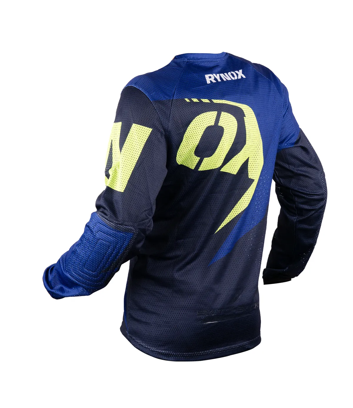 Rynox Raid Jersey Switchback Neo - Blue Hi-Viz Green