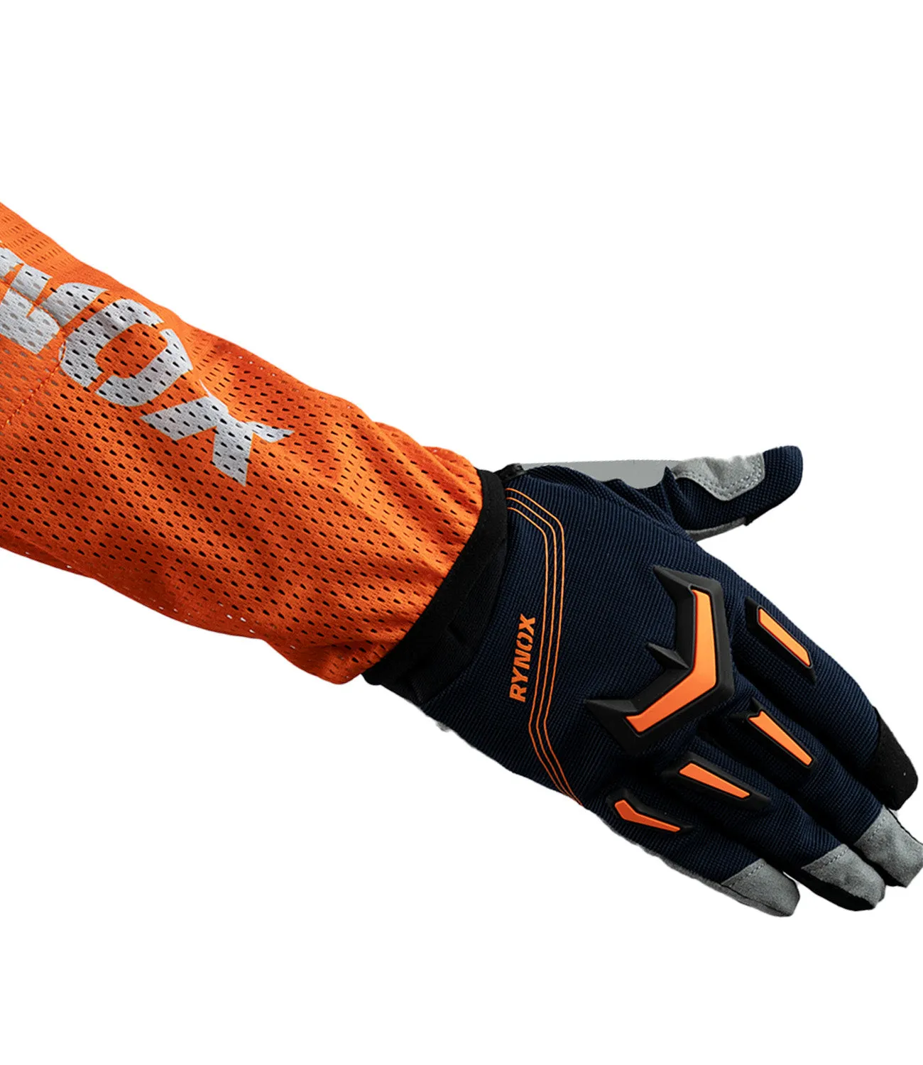 Rynox Raid Jersey Switchback Neo - Hi-Viz Orange Blue