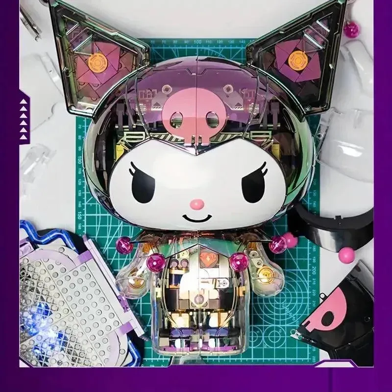 Sanrio Kuromi Semi-Mechanical Building Blocks