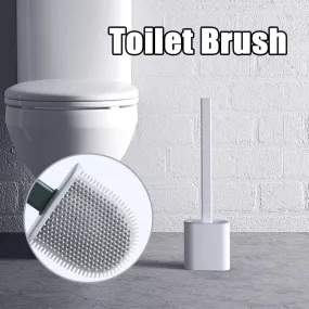 Silicone Flex Toilet Brush with Holder