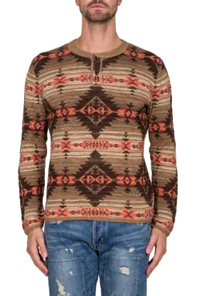 Southwestern Cotton Henley