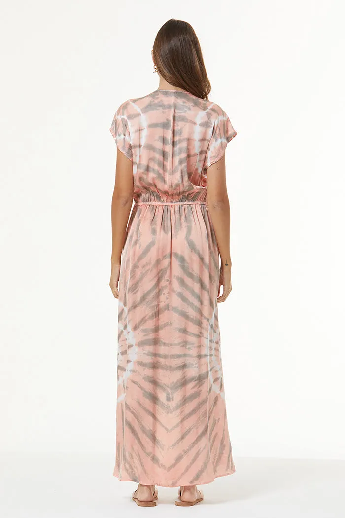 Stephanie Dress // Peach Spin