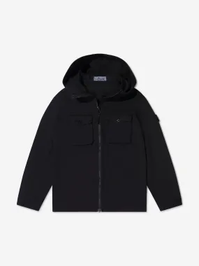 Stone Island Junior Boys Zip Up Hooded Shacket