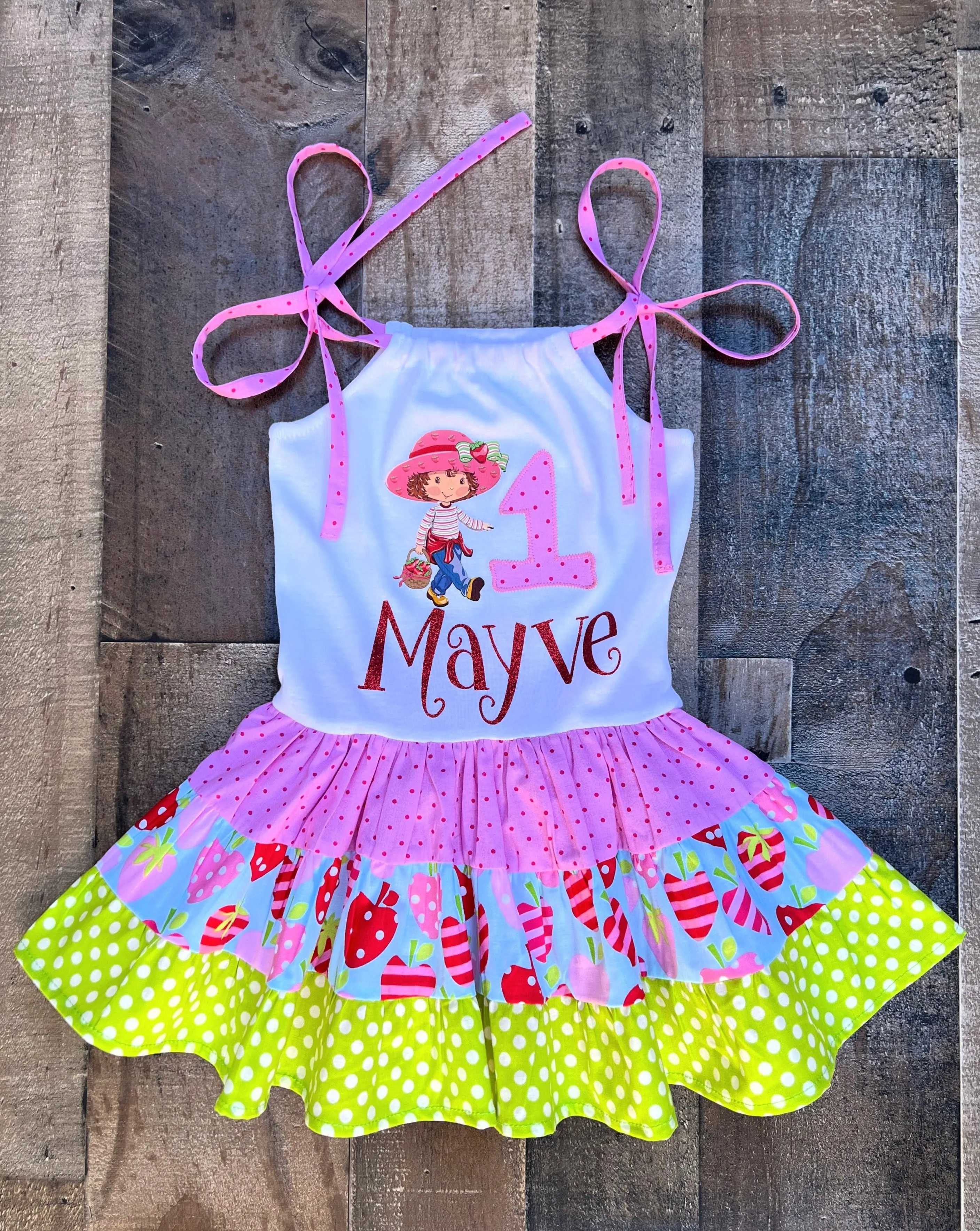 Strawberry Shortcake Birthday Dress