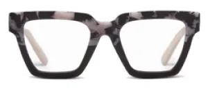 Take a Bow Black/ Marble Blue Light Glasses