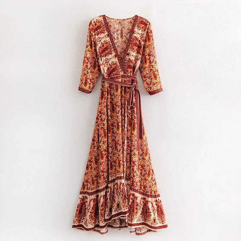 The Marilyn Boho Maxi Dress