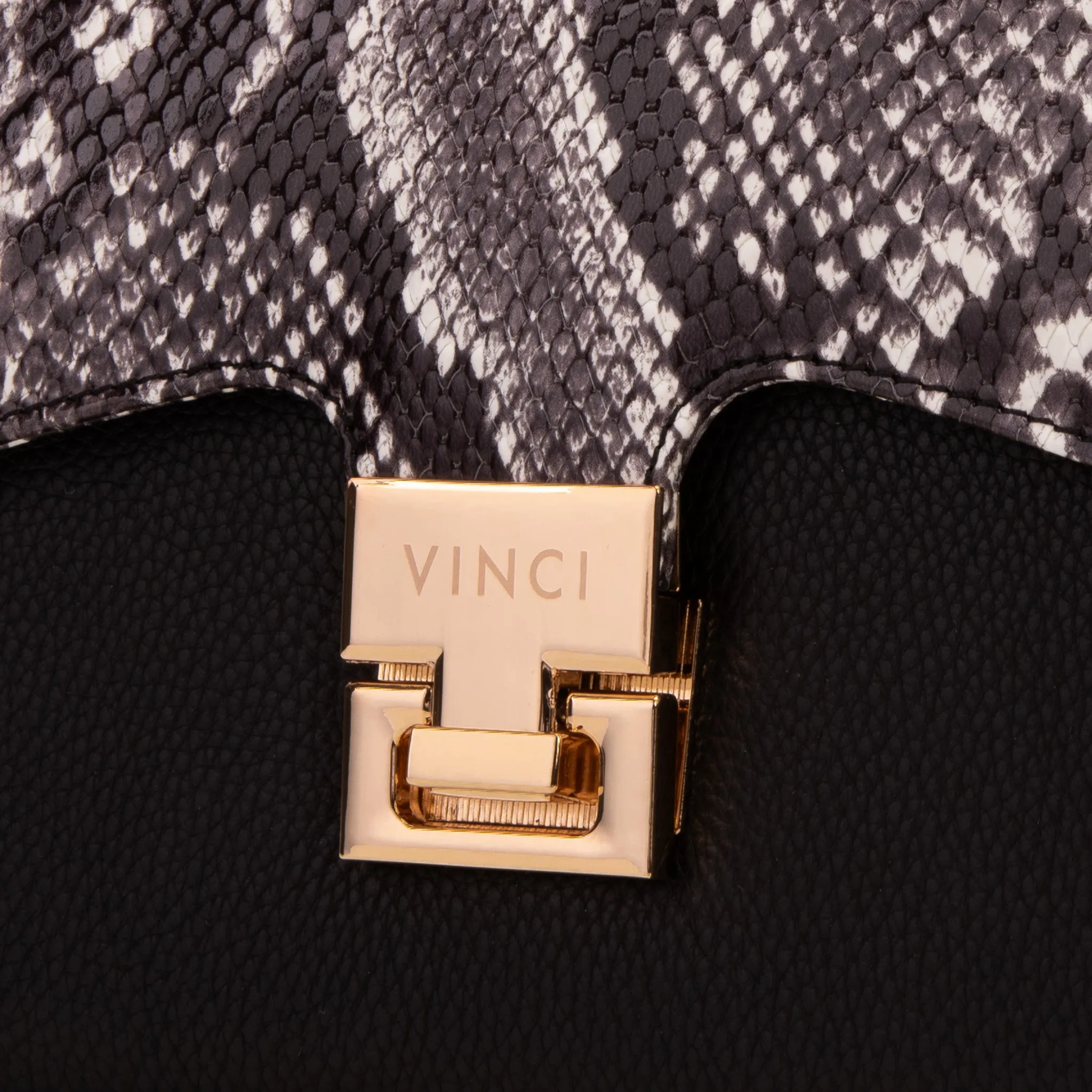 The Venezia Black Leather Handbag