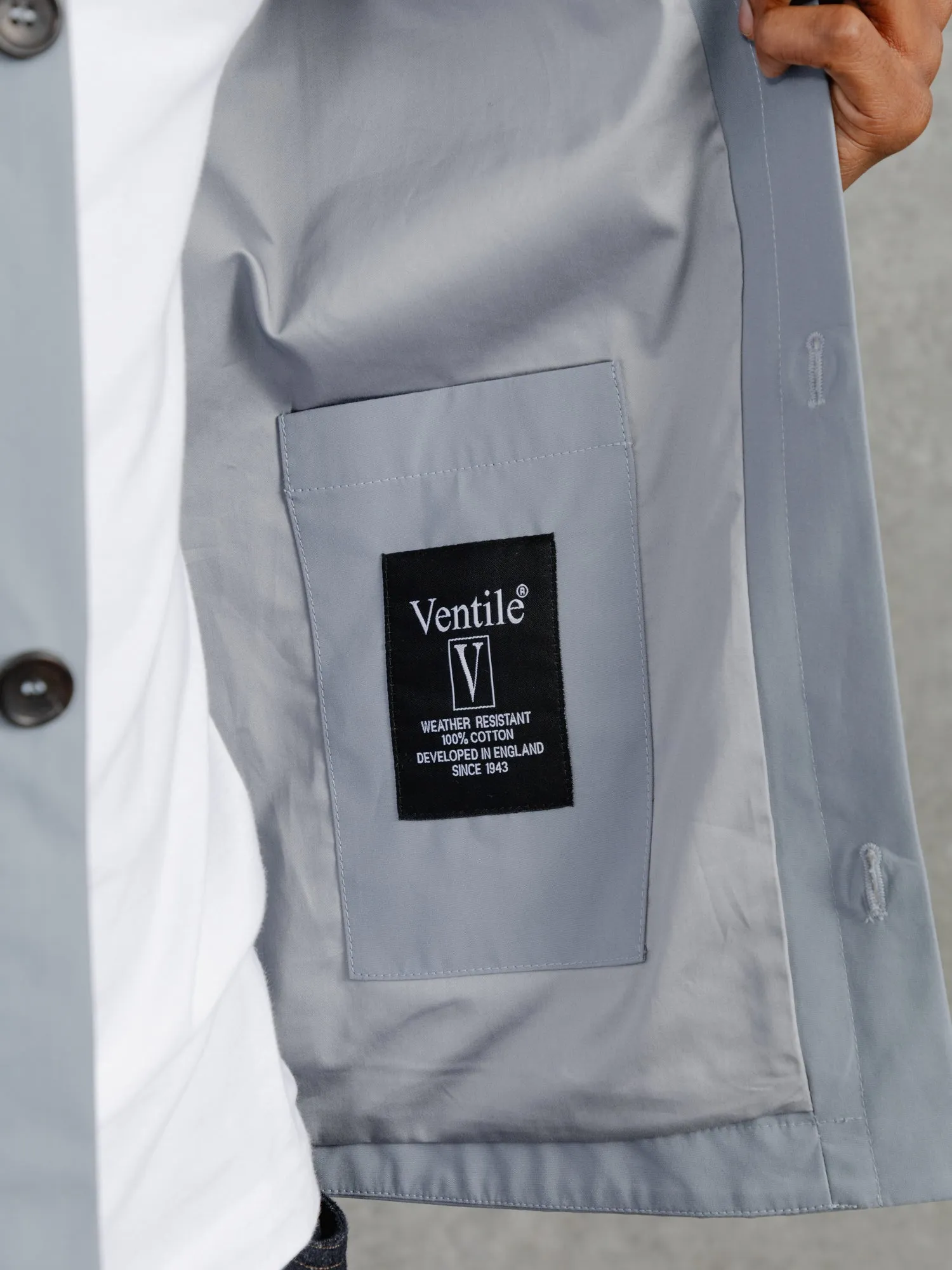 The Ventile® Piccadilly Shacket - Azure