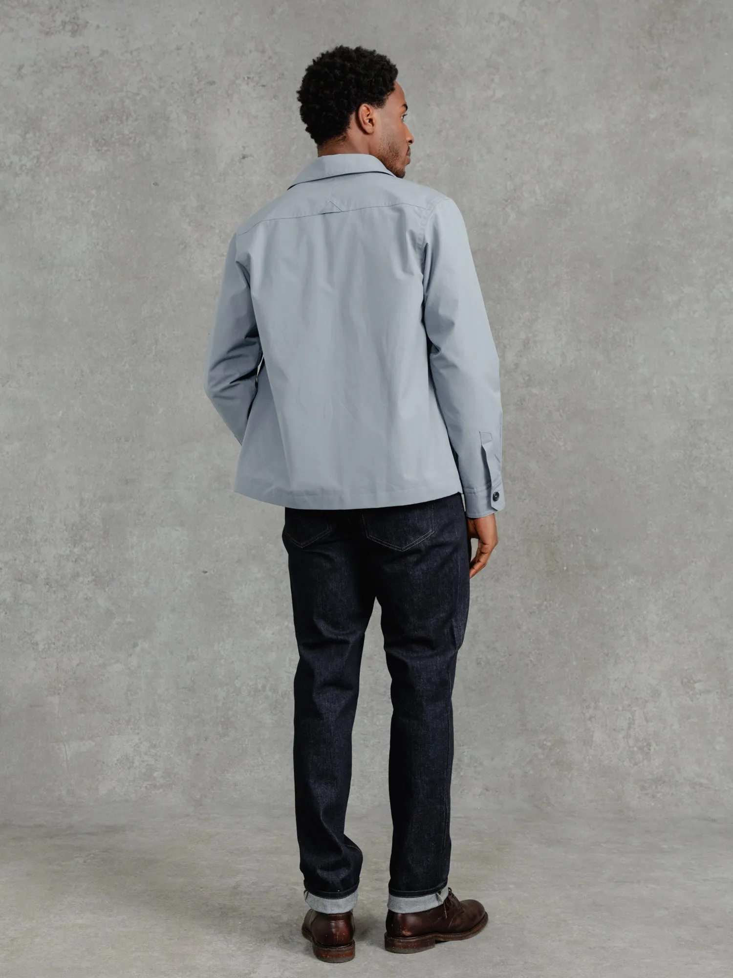 The Ventile® Piccadilly Shacket - Azure