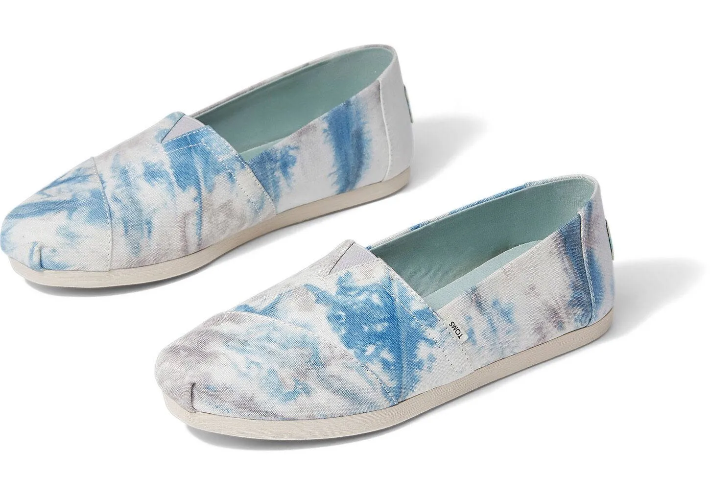 Toms Womens Classic Plant Dyed Grey Multi Tie Dye