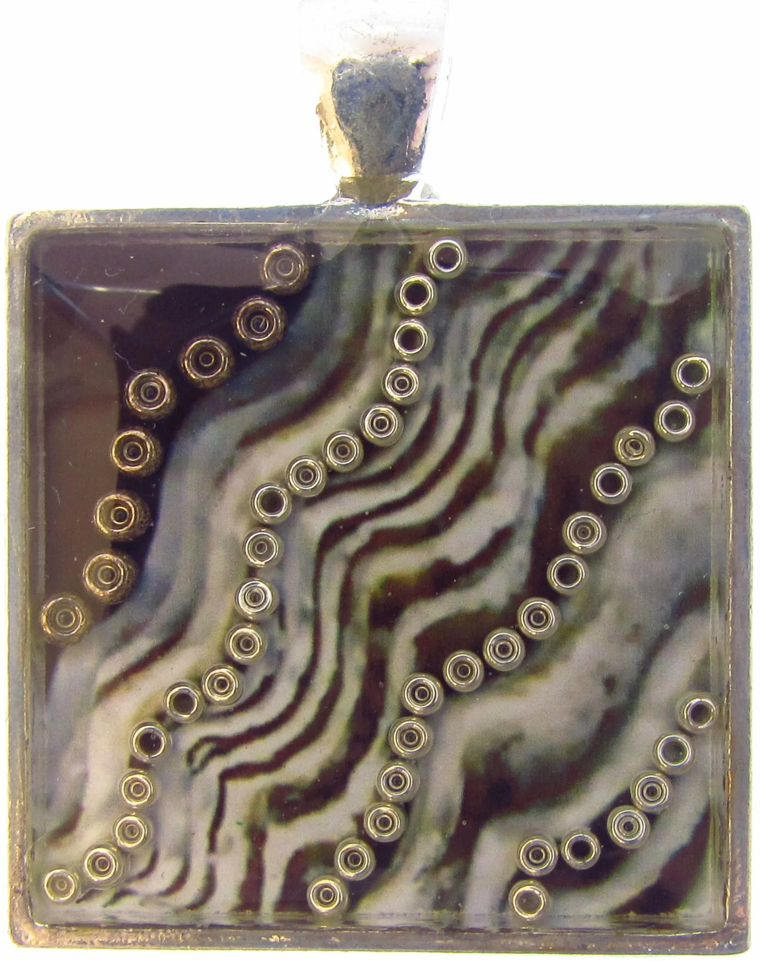 Wave - silver plated necklace