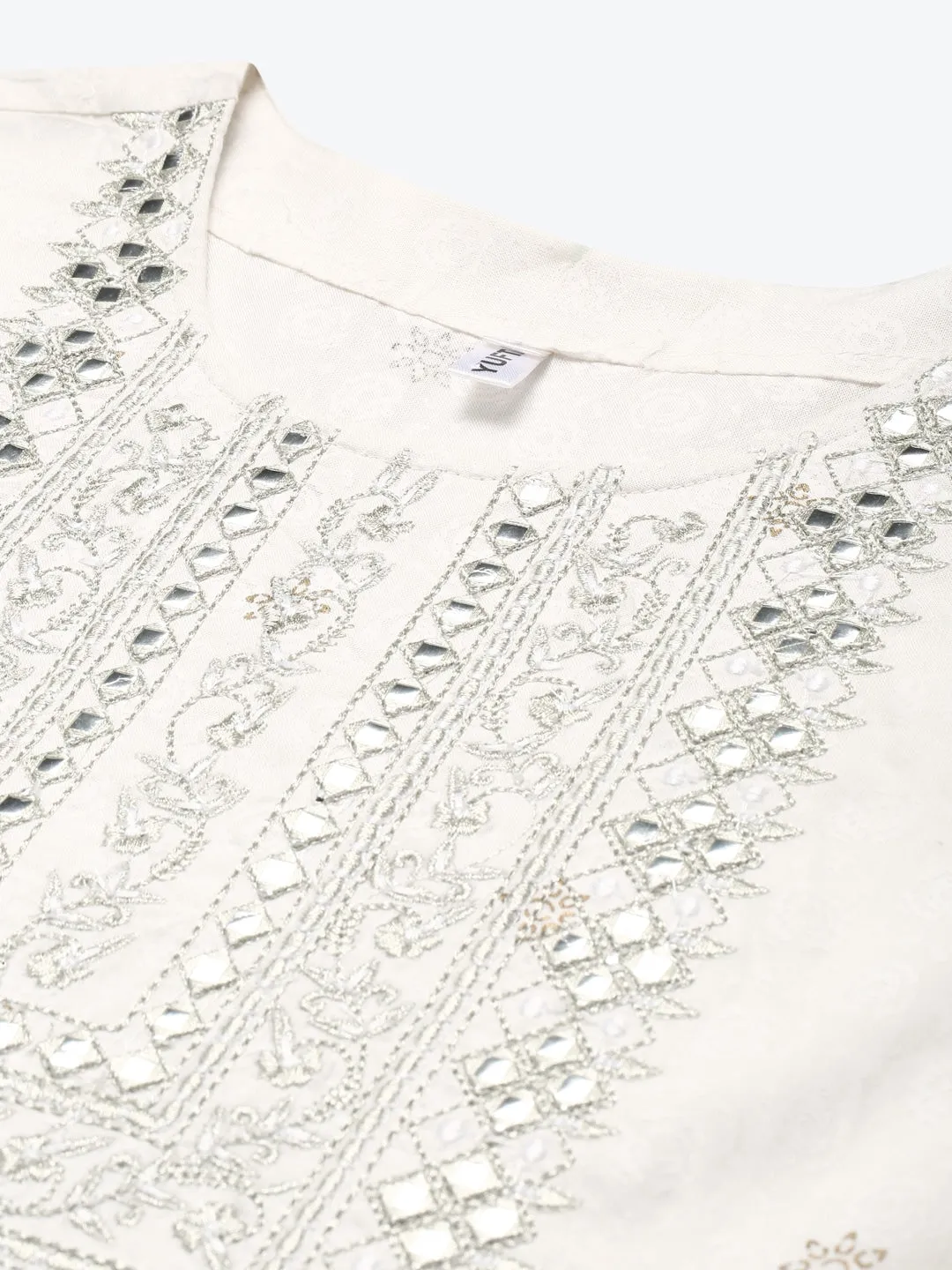 White Embroidered Dress