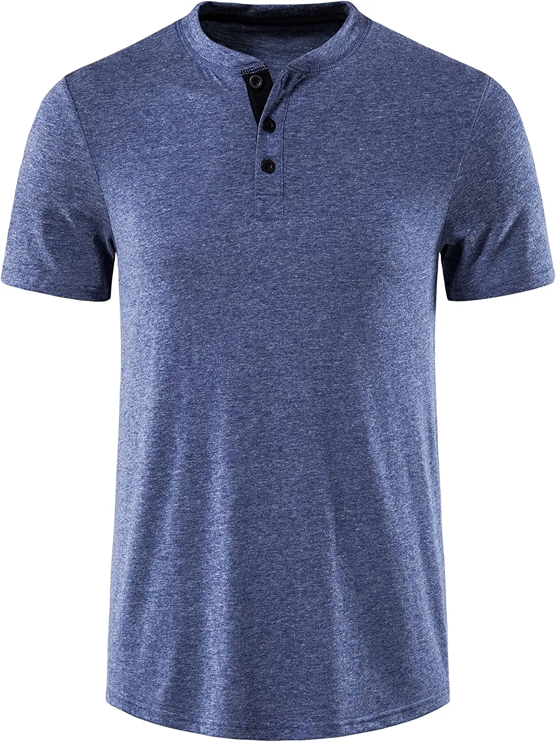 Wholesale Mens Short Sleeve Casual Lightweight Basic Henley T-Shirt