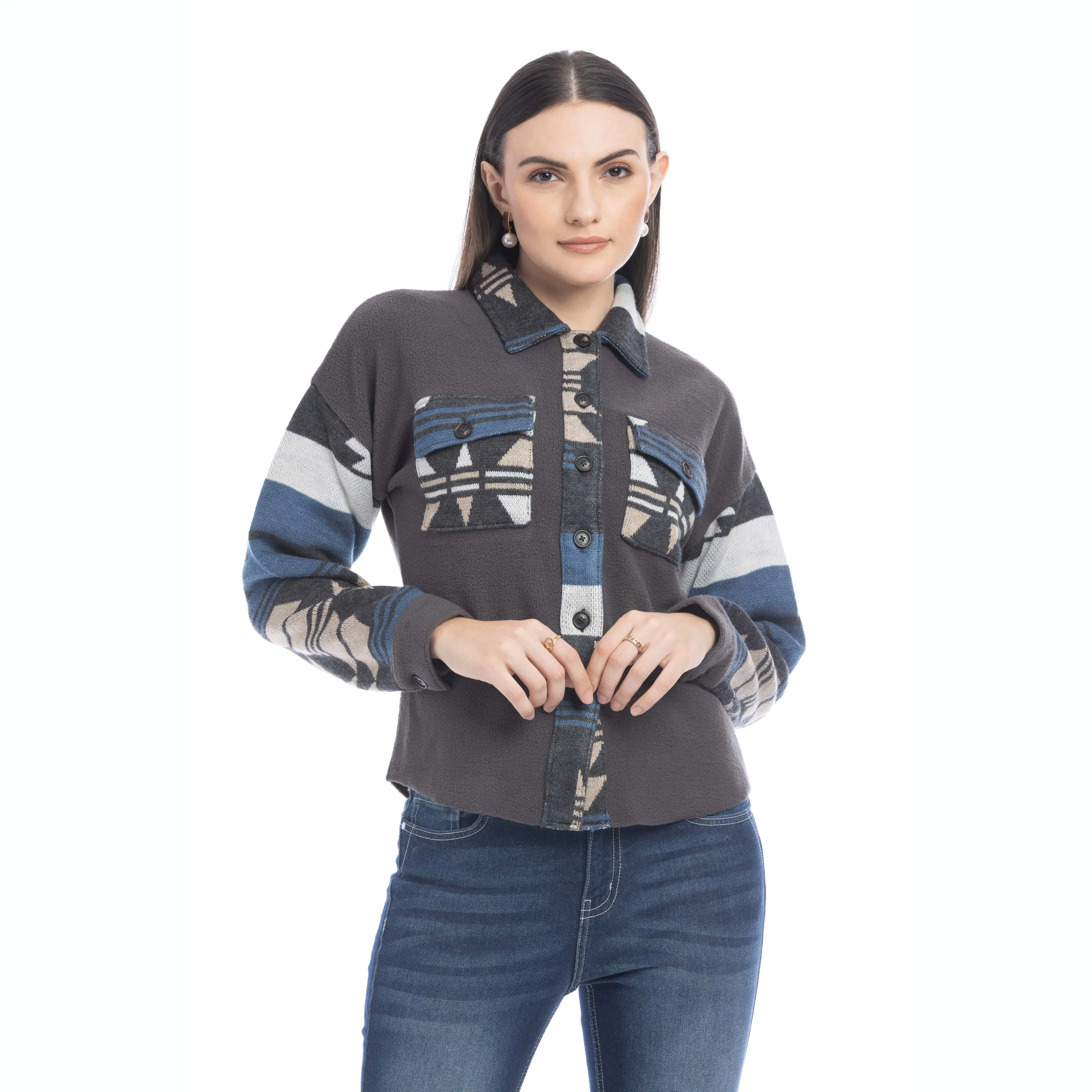 Willa Dessert Winds Shacket Sweater