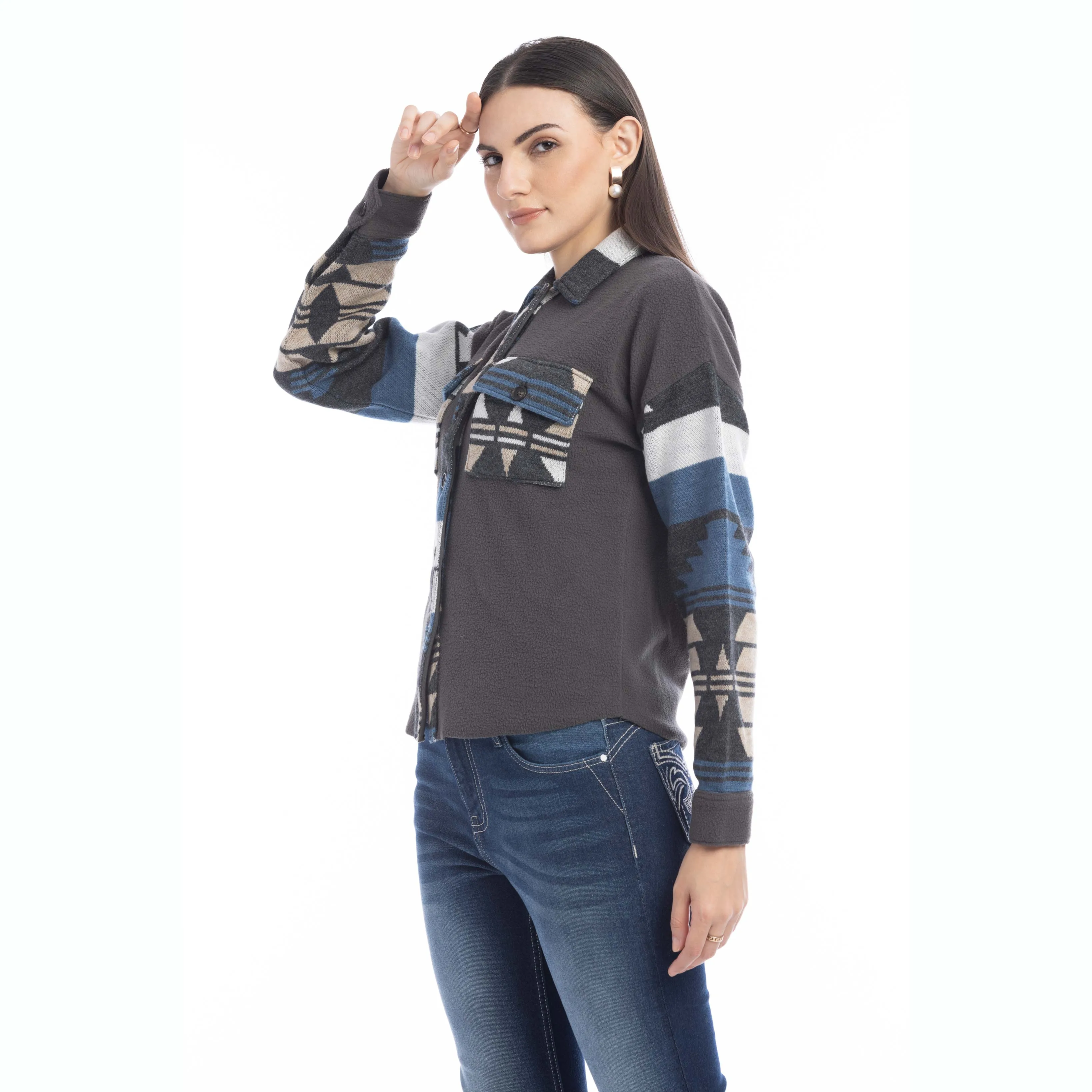 Willa Dessert Winds Shacket Sweater