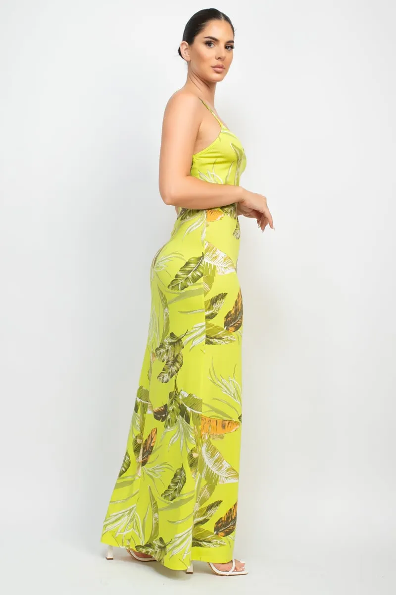 Women's Scoop tropical print maxi dress